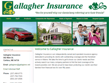 Tablet Screenshot of gallagherinsurance.net